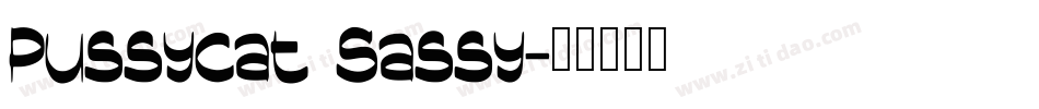 Pussycat Sassy字体转换